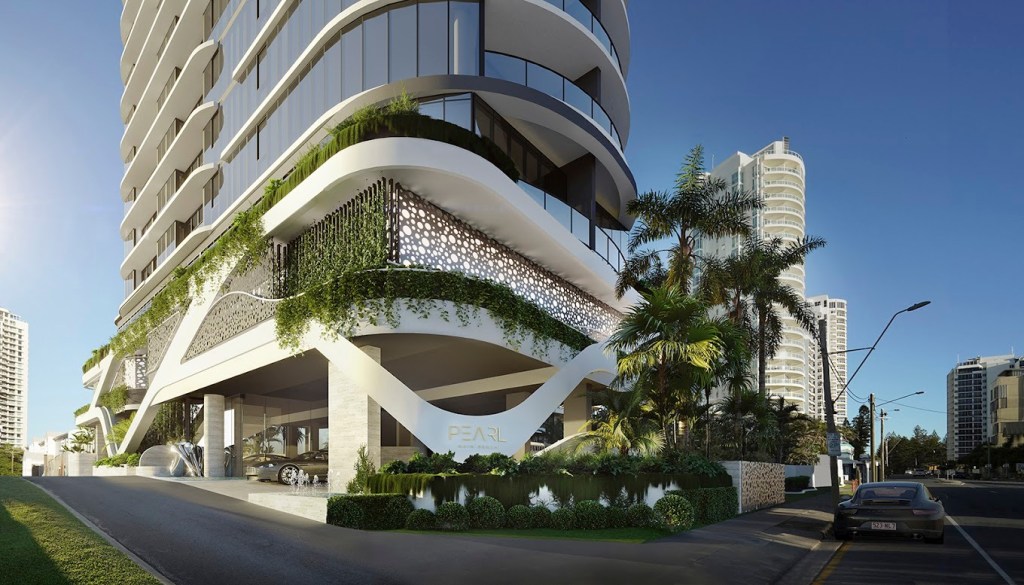 Neighbors living near a new luxury apartment block on the Gold Coast are not getting the views they wanted, with some complaining they can see residents
