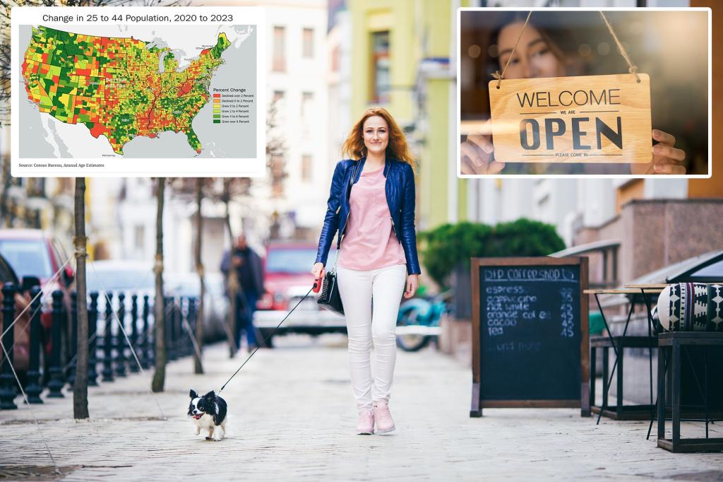 Why are young adults moving to small cities at the highest degree in a decade