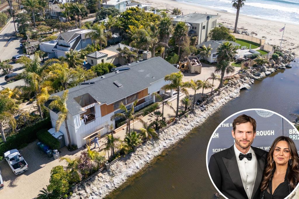 Ashton Kutcher and Mila Kunis have destroyed half of their seafood in California of $ 17 million