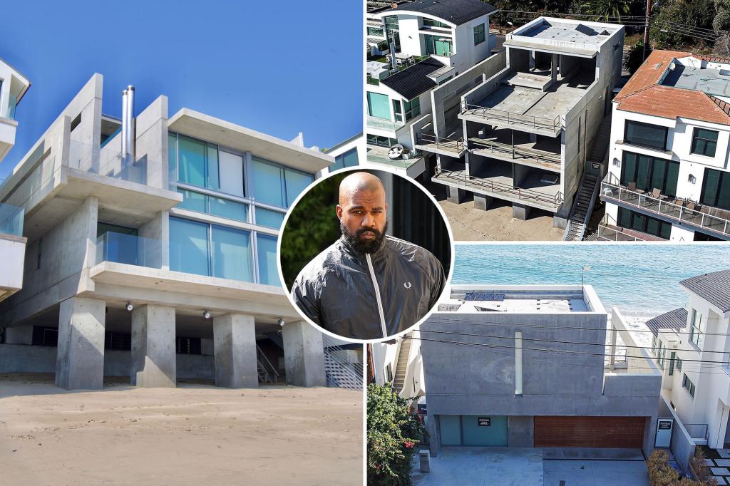 Malibu masterpiece that Kanye West destroyed has returned to the market for $ 39 million - with some adjustments