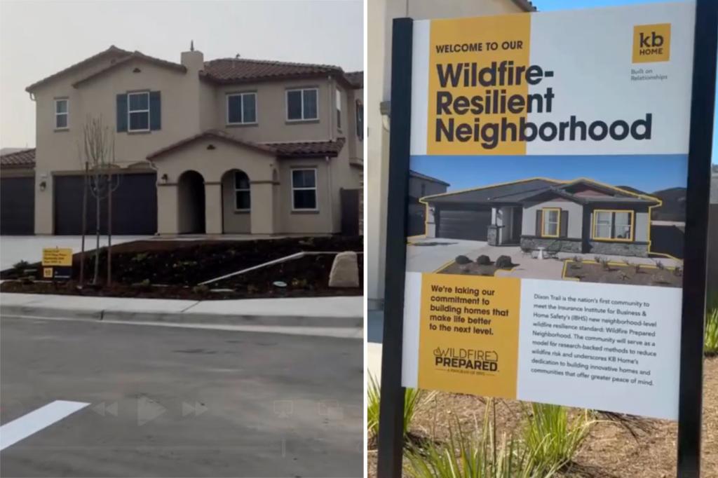 House builder reveals 'Resusilient Fire' neighborhood to limit destruction from fires