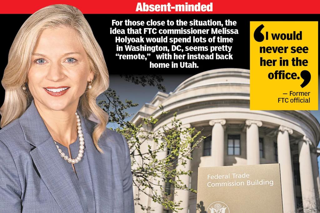 Exclusive | FTC Melissa Holyoak Commissioner who works remotely from Utah - despite the order of RTO of Trump and Clalampdown: Resources