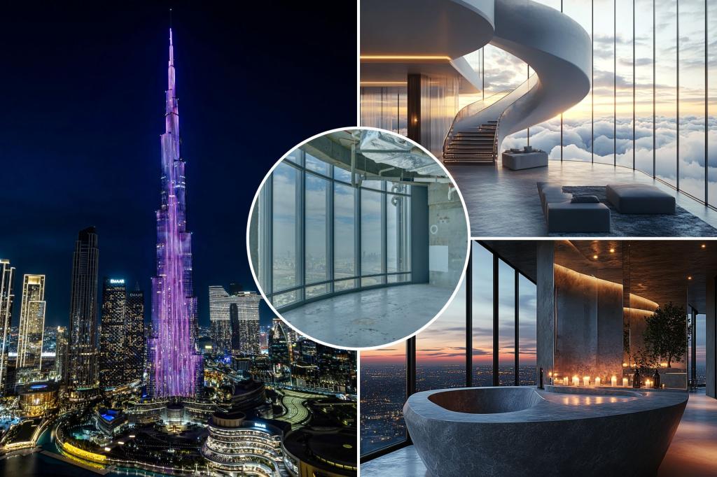 Inside a $ 49 million penthouse in the world's tallest building: 'It's called "Sky Palace" because you are in connection with the clouds'