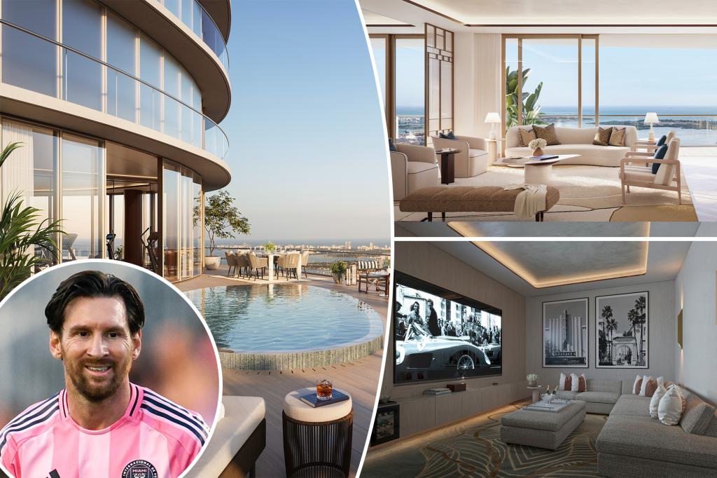 Lionel Messi to buy 4 houses in a new Miami tower - expanding his portfolio in southern Florida already worth millions
