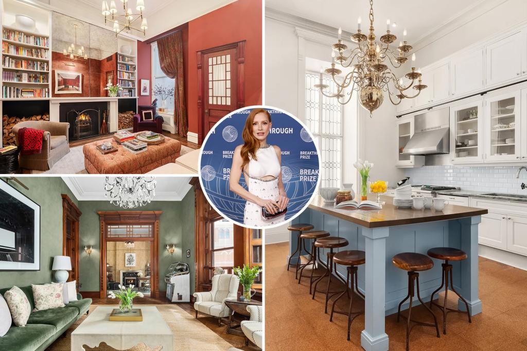 Exclusive | Jessica Chastain re-lists at her NYC home that previously belonged to Leonard Bernstein-with a price landing