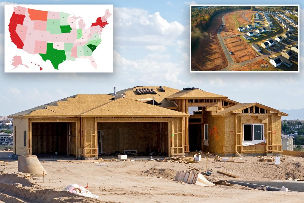 The map shows the state -owned home -building cards and affordability - and the NY grade is shocking