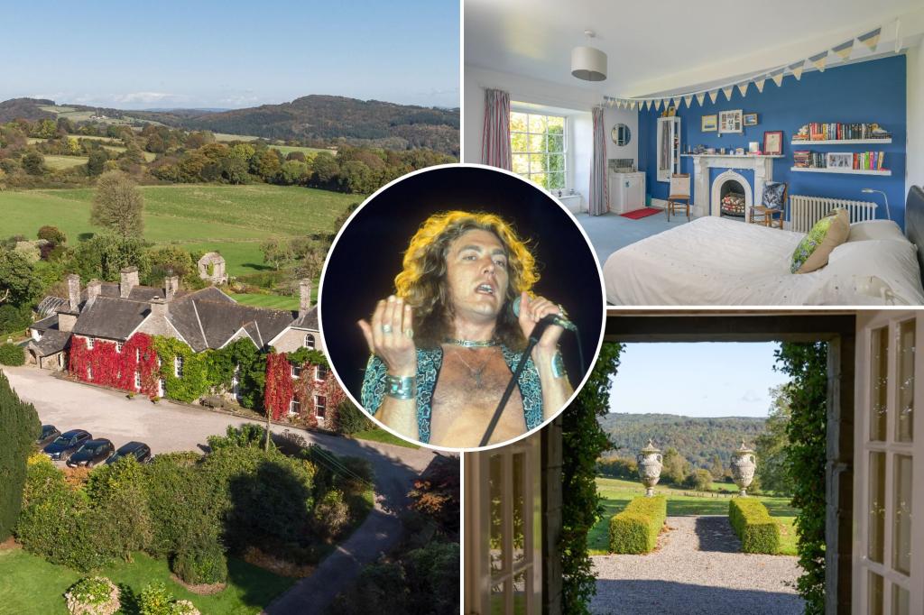 Assets listed for $ 3.48 million were once to Led Zeppelin's leading singer - and once entertained a king