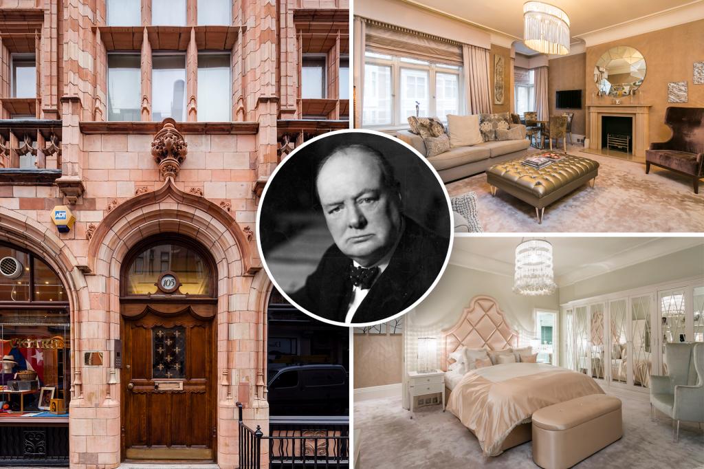 Winston Churchill's London Bachelor Pad - where he lives after leaving his mother's house - asks $ 5 million