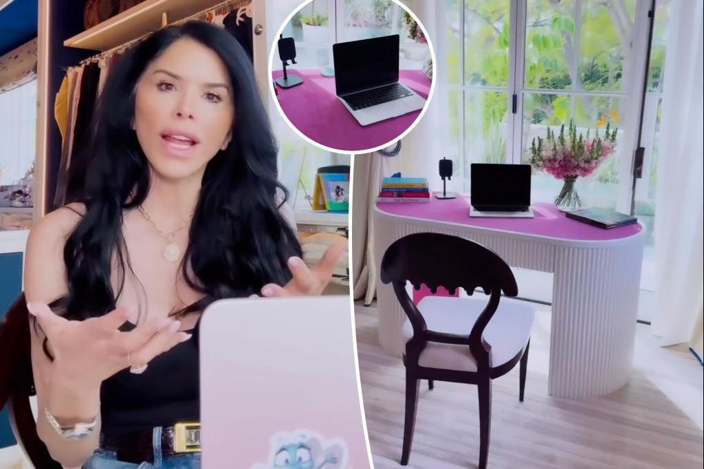 Lauren Sanchez shows outside the room where 'words come to life' in it and Jeff Bezos' La Mansion