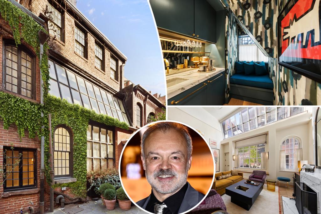 Graham Norton requires $ 5.59 million for his carriages home in Manhattan located on a secret city street