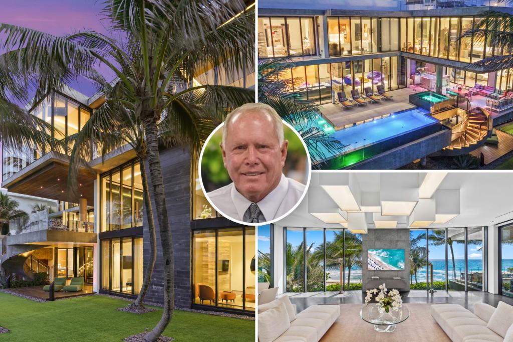 Billionaire with its to Trump ranks Lavish Florida Mansion for $ 44 million by a 2-storey Spanish courtyard