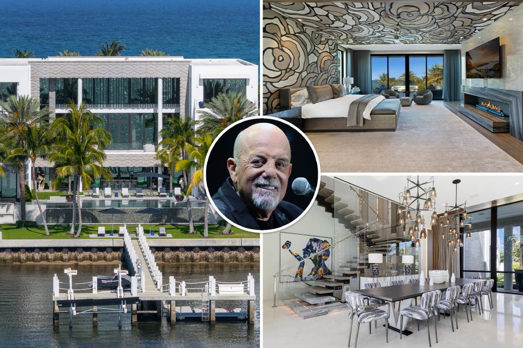 Florida's palace with any convenience imaginable on property once owned by Billy Joel Lists for nearly $ 85 million