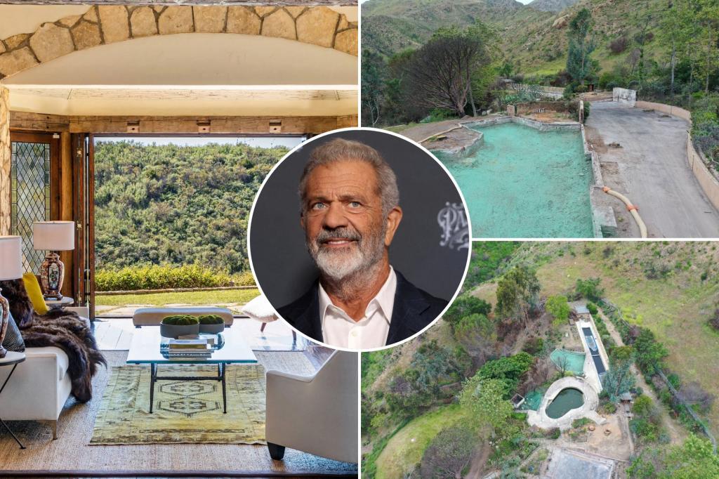 Mel Gibson is reconstructing the palette's wealth of Malibu that was burned in the fires of LA