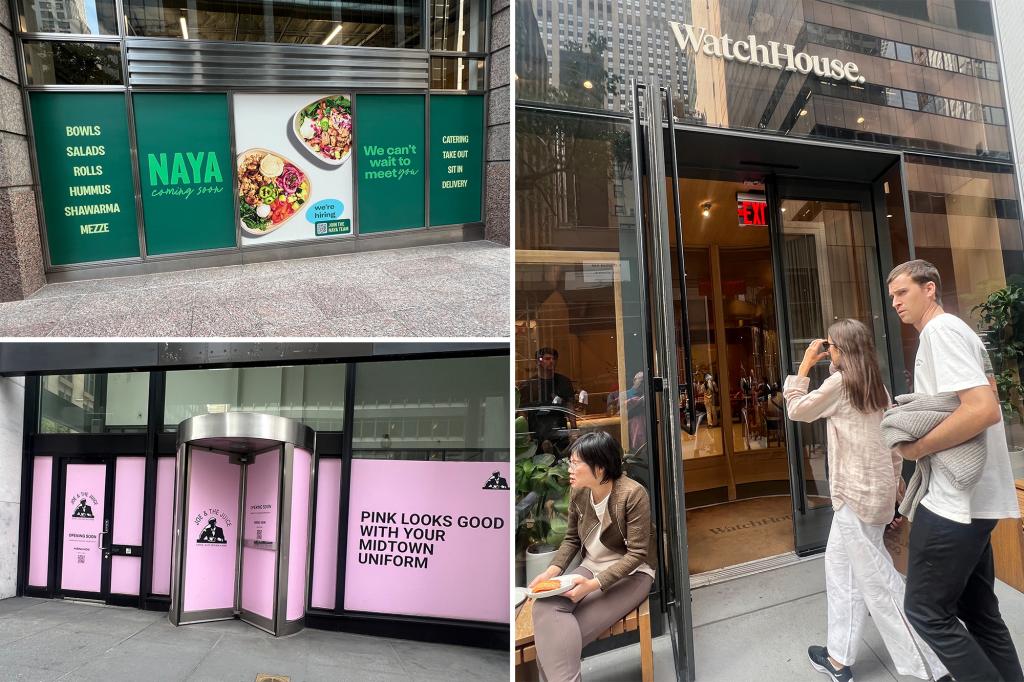 Casual fast food sites that invade midtown as workers return to the office